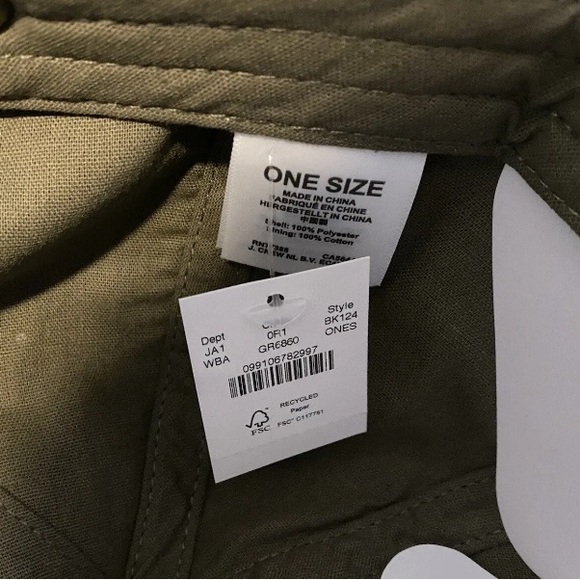 $59.50 JCrew Faux Suede Adjustable Warm Bayleaf Olive Green Baseball Cap Hat NEW - Picture 8 of 9